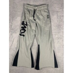 Rare Overtime RWE Flared Basketball Sweatpants Grey Mens Sz L